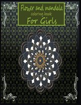 Flower and mandala coloring book for girls