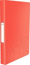 Leitz  PP Ringband Urban Chic - 4-Rings - 40mm - A4- Duokleuren -  Rood/Red Berry - 1 Stuk