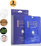 MITOMO Premium Syn Ake & EGF Gezichtsmasker - Vermindert Stress,Rimpels,Acne,Puistjes en Huidveroudering - Gezichtsverzorging Masker - Face Mask Beauty - 3-Pack