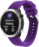 Siliconen Smartwatch bandje - Geschikt voor  Garmin Vivoactive 4 silicone band - 45mm - paars - Horlogeband / Polsband / Armband