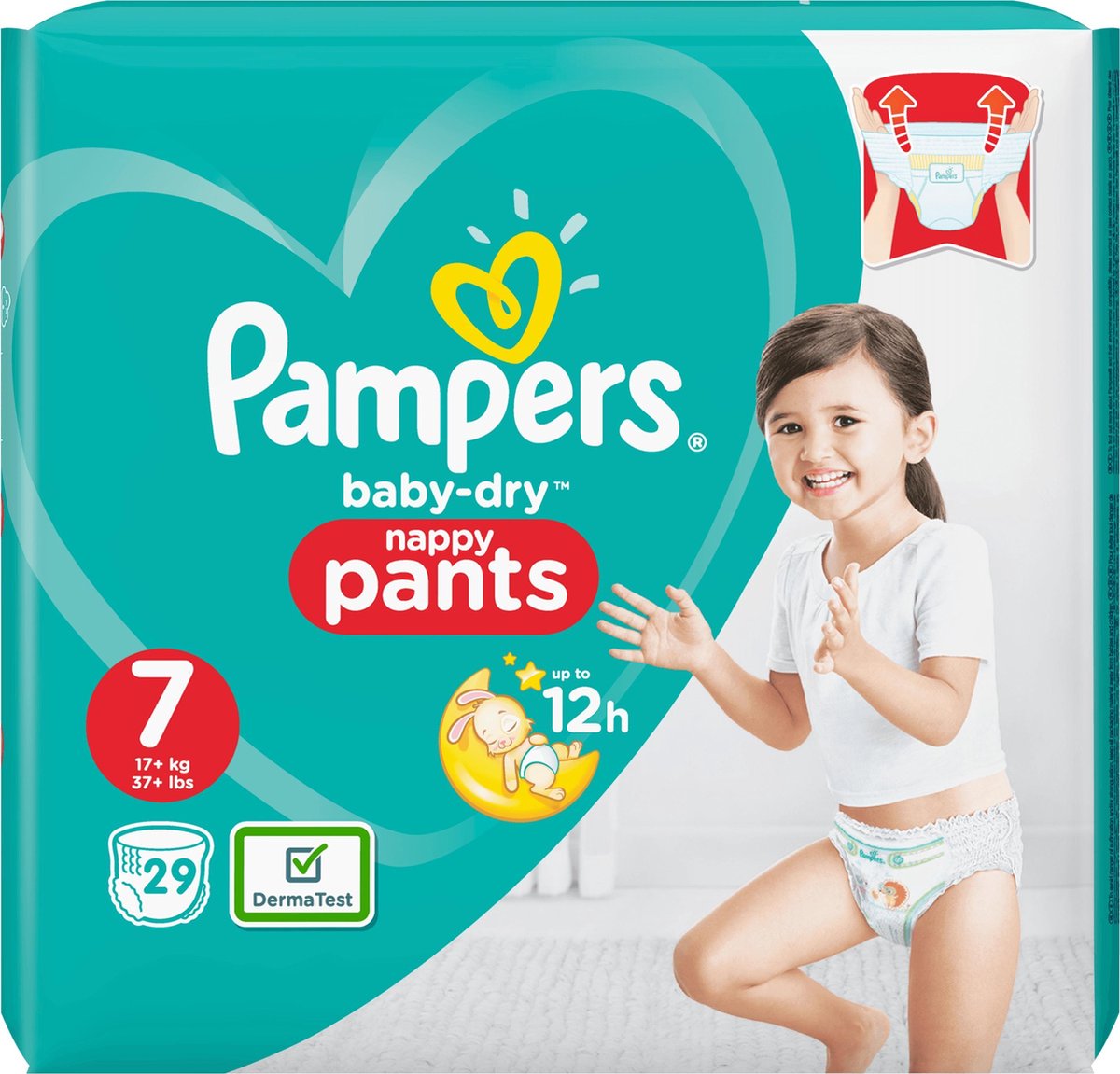 Pampers Baby Dry Pants Maat 7 - 29 Luierbroekjes | bol.com