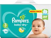Pampers Active Baby-Dry Baby-Dry Maat 3, 100 Luiers, Voor Droge Ademende Huid