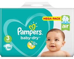 Pampers Baby-Dry Luiers - Maat 3 - 100 stuks