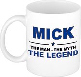Mick The man, The myth the legend cadeau koffie mok / thee beker 300 ml