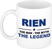 Rien The man, The myth the legend cadeau koffie mok / thee beker 300 ml