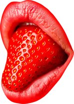 Strawberry mouth 120 x 120  - Dibond + epoxy