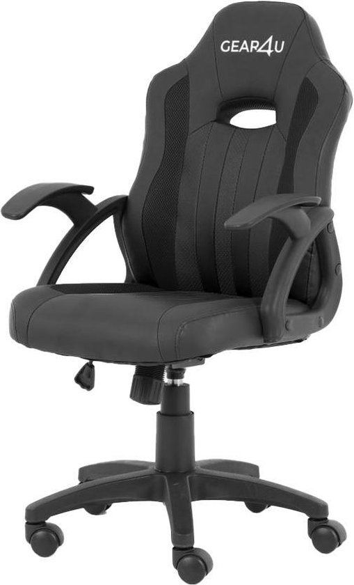 Gear4U Junior Hero gaming stoel - gamestoel voor kinderen / game stoel voor kinderen - zwart