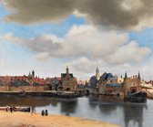 Canvas Schilderij Vermeer - View of Delft | 50 x 70 cm | PosterGuru