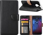Motorola Moto E4 - Bookcase Zwart - portemonee hoesje