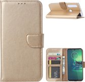 Motorola Moto G8 Plus - Bookcase Goud - portemonee hoesje