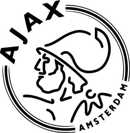 verkorten Zeg opzij Ontspannend Ajax logo Muursticker | bol.com