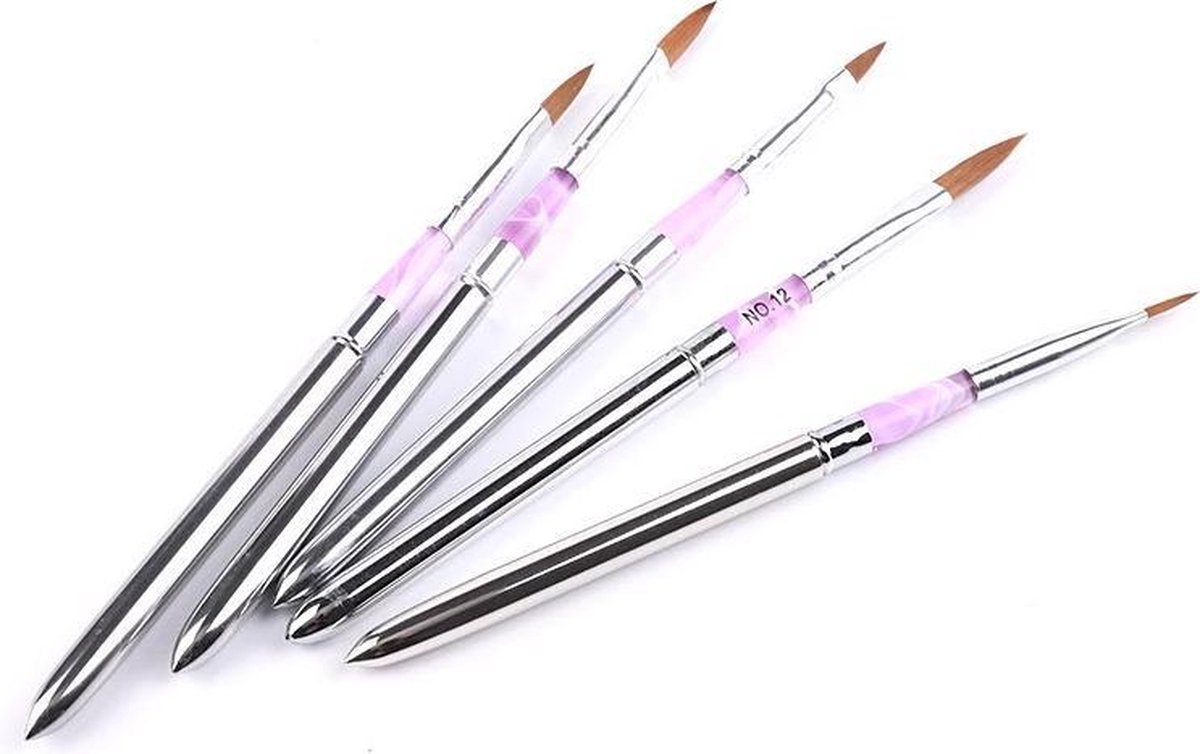 Kwalitatieve Acryl Penseel - Nageldecoratie Pen - #10 Pink Diamond