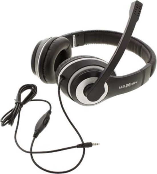 hoofdtelefoon/headset Hoofdband 3,5mm-connector Zwart, Wit | bol.com