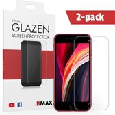 2-pack BMAX geschikt voor de Glazen Screenprotector Apple iPhone SE 2020 / Beschermglas / Tempered Glass / Glasplaatje