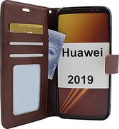 Huawei Y7 2019 - Bookcase Bruin - portemonee hoesje