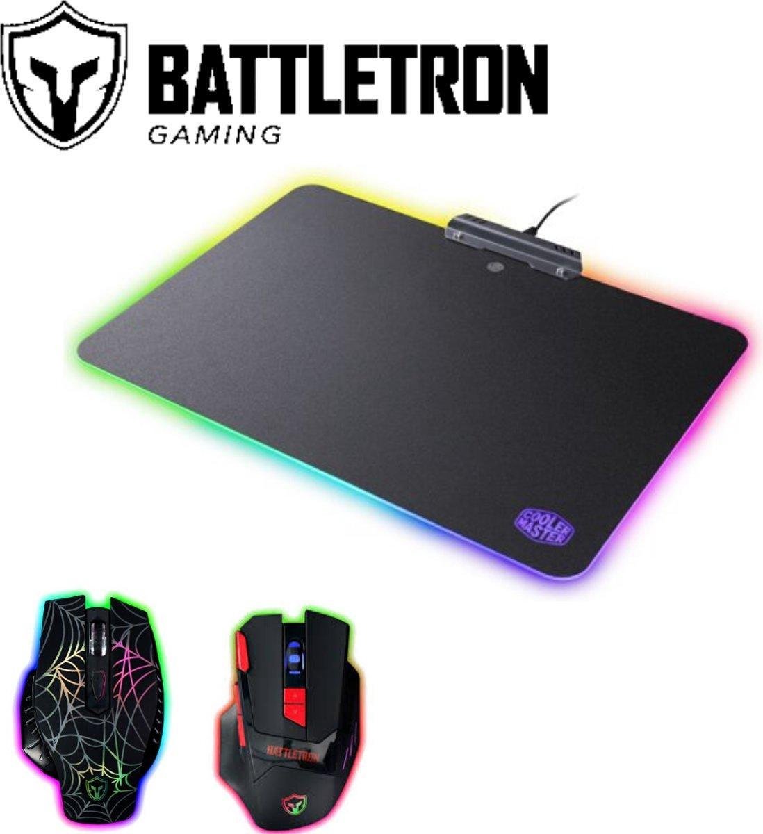battletron gaming muismat led verlichting usb aansluiting