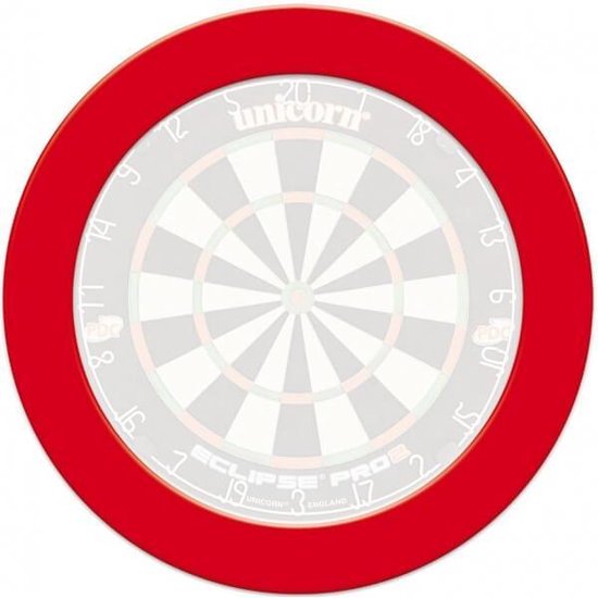 Invloed Ventileren Wapenstilstand Unicorn - dartbord surround ring - slimline - rood - surround ring | bol.com