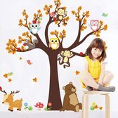 Muursticker dieren - stickerblad - babykamer muursticker - kinderkamer