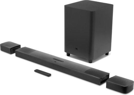 JBL Bar 9.1 - Soundbar met draadloze subwoofer en afneembare speakers -  Zwart | bol