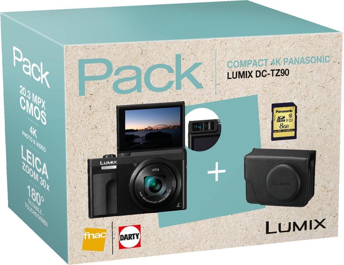 Panasonic LumixDC-TZ90 - Inclusief Tas en 8GB SD-kaart | bol