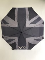 Y Not paraplu lang automatisch Flag UK black grey