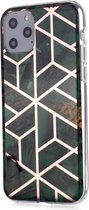 iPhone 11 Pro Hoesje - Marble Design - Emerald Green