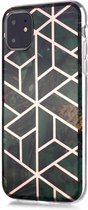 iPhone 11 Hoesje - Marble Design - Emerald Green