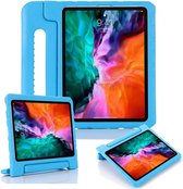 iPadspullekes - Apple iPad Pro 11 Inch 2020/2021/2022 Kinderhoes - Tablet Kids Cover met Handvat - Blauw
