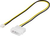Deltaco SSI-24 cable gender changer 4-pin 2 broches Noir, Blanc, Jaune