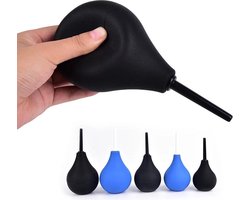 LOUZIR | Silicone bulb | Anale douche | Anaal douche | Anaal spoelen | Intieme shower | Anale cleaner | Geschikt voor anaal en vaginaal gebruik | Zwart | 90 ml