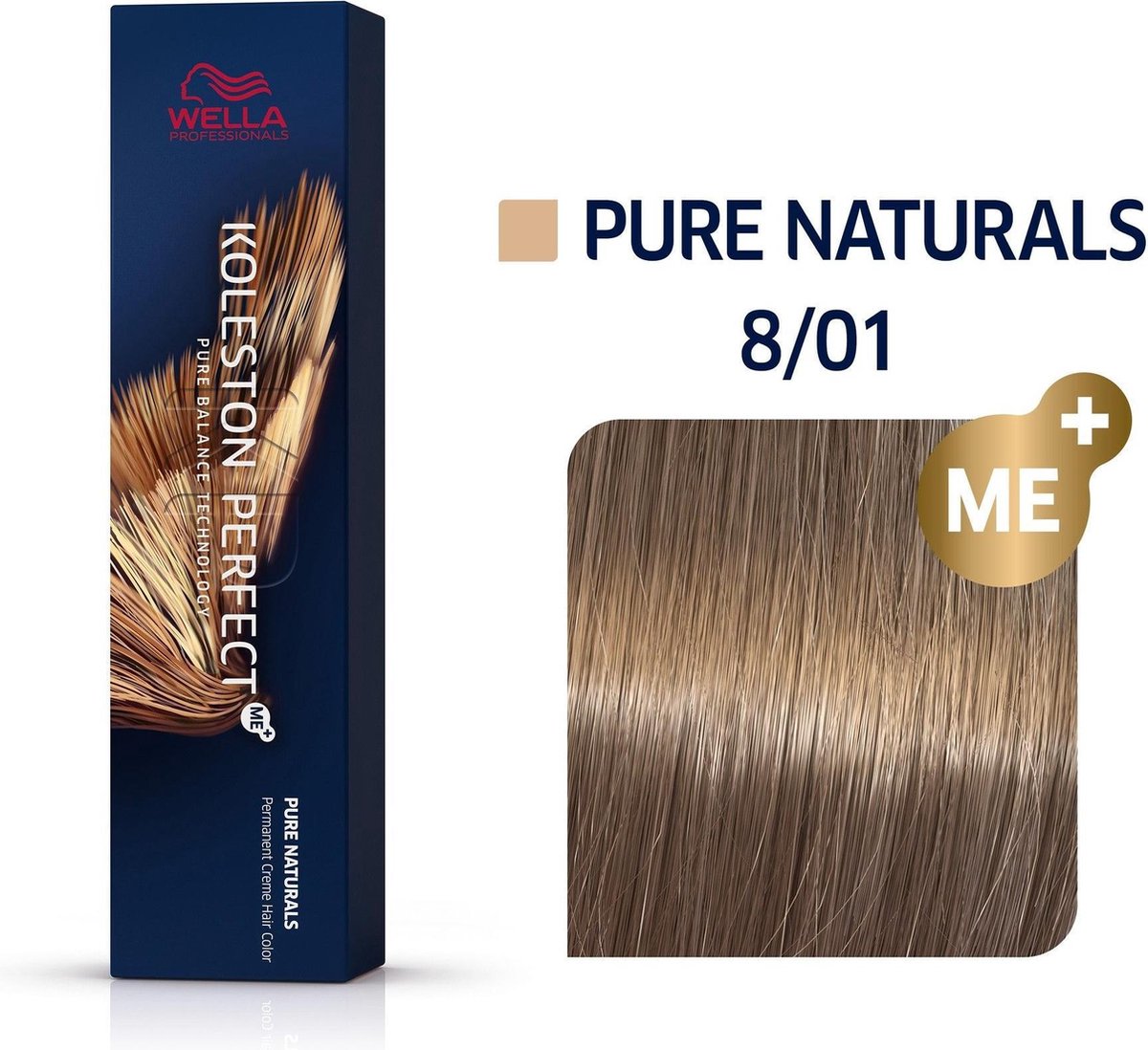 Wella Professionals Koleston Perfect Me+ - Haarverf - 8/01 Pure Naturals - 60ml
