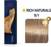 Wella Koleston Perfect Me+ Rich Naturals 9/1 Blond très Clair Cendré 60ml