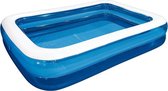 Bol.com FlinQ Opblaaszwembad XL - 262cm x 175cm - Opblaasbaar zwembad - zwembaden - Kinderzwembad - Familiezwembad - Ligbad voor... aanbieding