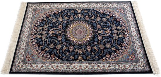 veel plezier Belangrijk nieuws Dwang Perzisch tapijt uit Kashan - Donker blauw - 100 bij 150cm | bol.com