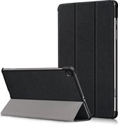 Samsung Galaxy Tab S6 Lite hoesje - Samsung Tab S6 Lite hoesje - Tri-Fold Cover Zwart