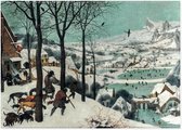 Theedoek Jagers in de sneeuw , Bruegel