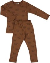 Trixie Pyjama Truffle Pig Junior Katoen Bruin 2-delig Mt 140