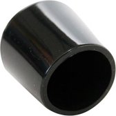 Qlinq Pootdop omsteek zwart rond | 16mm (4 stuks)