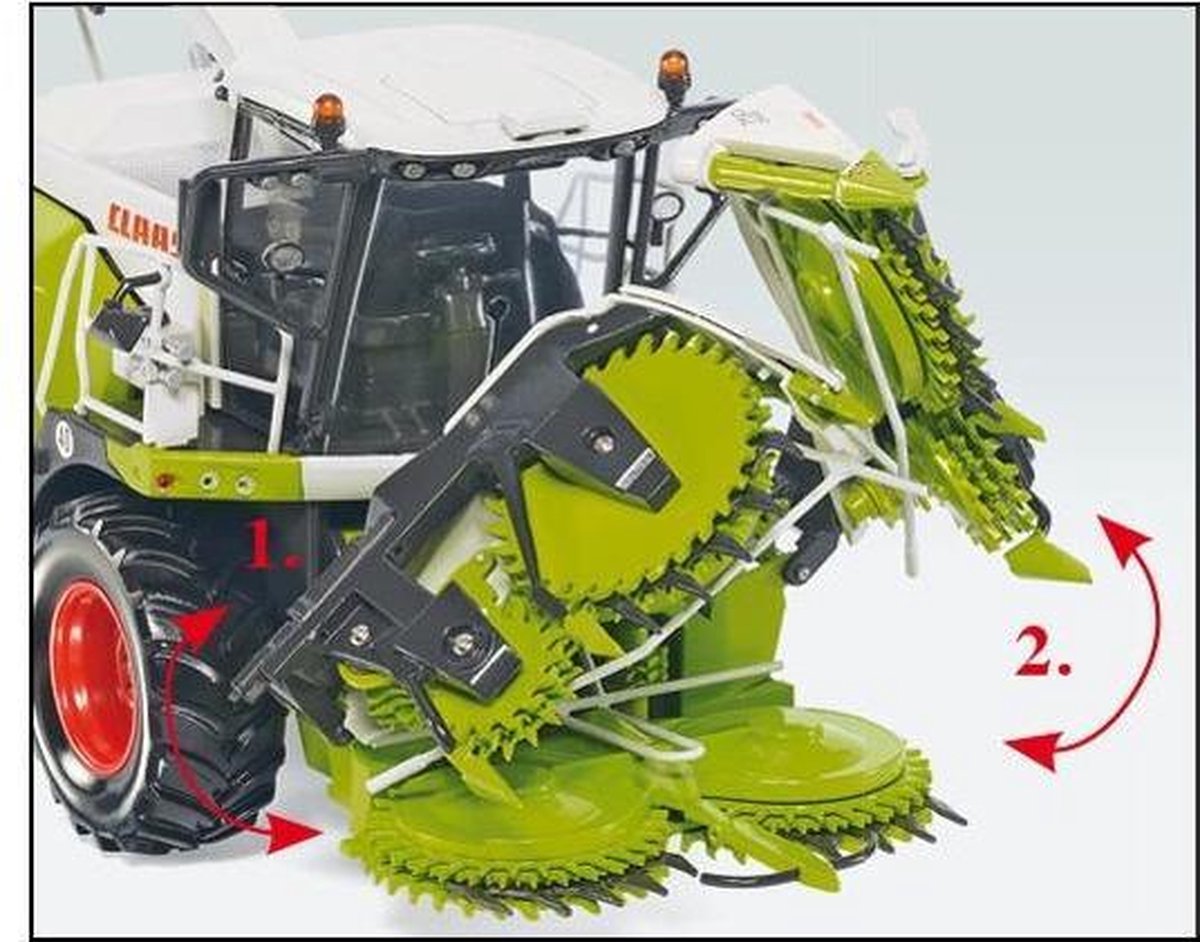 Wiking Miniatuurhakselaar Claas Jaguar 860 & O750 Zink 1:32 Groen