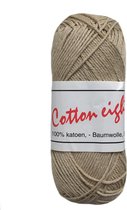 Beijer BV Cotton eight 8/4 onbewerkt dun katoen garen - zand (372) - pendikte 2,5 a 3mm - 1 bol