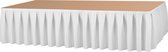 Podiumrok Boxpleat 250% - wit - lengte 410cm