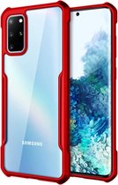 Samsung Galaxy A71 Bumper case - rood met Privacy Glas