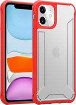 Bumper geschikt voor Apple iPhone 11 Hoesje Rood - Shockproof