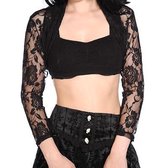 Banned - Lace Rose Bolero - Kant - L - Zwart