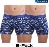 Embrator 2-stuks mannen Boxershorts overall print maat XL