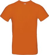 T-shirt Oranje - oranje shirt - T-shirt ronde hals 190 grams - Oranje - Maat XXXL