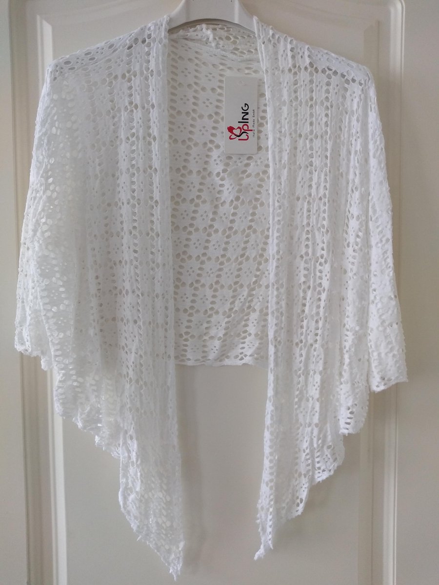 Dames vest Vera wit bolero one size