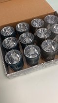 12 Waxinelichthouders - Grijs
