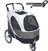 Topmast Safari Hondenbuggy Reisbuggy met extra Trimblad - Grijs > 45 kilo