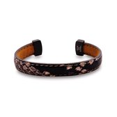 Twice As Nice Armband in edelstaal, open bangle  6 cm